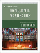 Celebration on Joyful Joyful We Adore Thee Organ sheet music cover